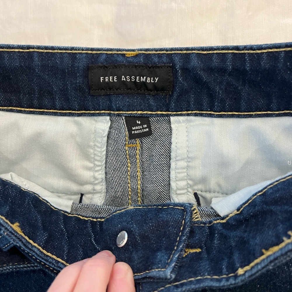 NWOT Free Assembly Denim Trouser Jeans - Picture 8 of 9